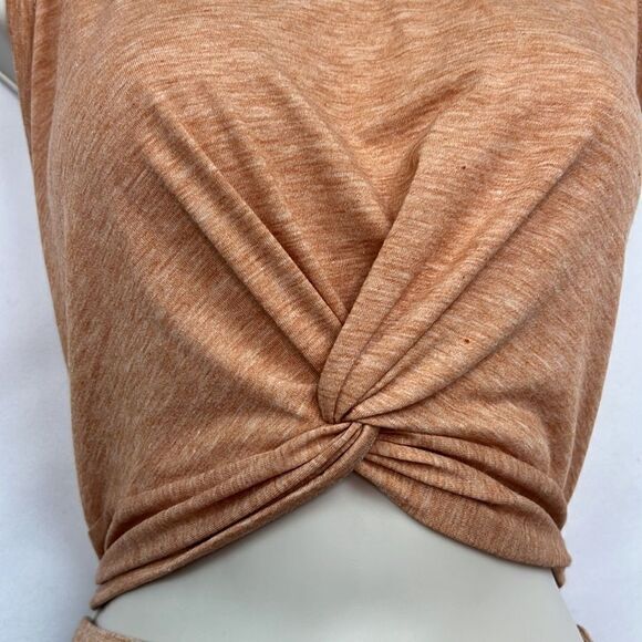 In’Voland peach twit top cut out knit dress in peach size 24W NWT - Picture 4 of 12